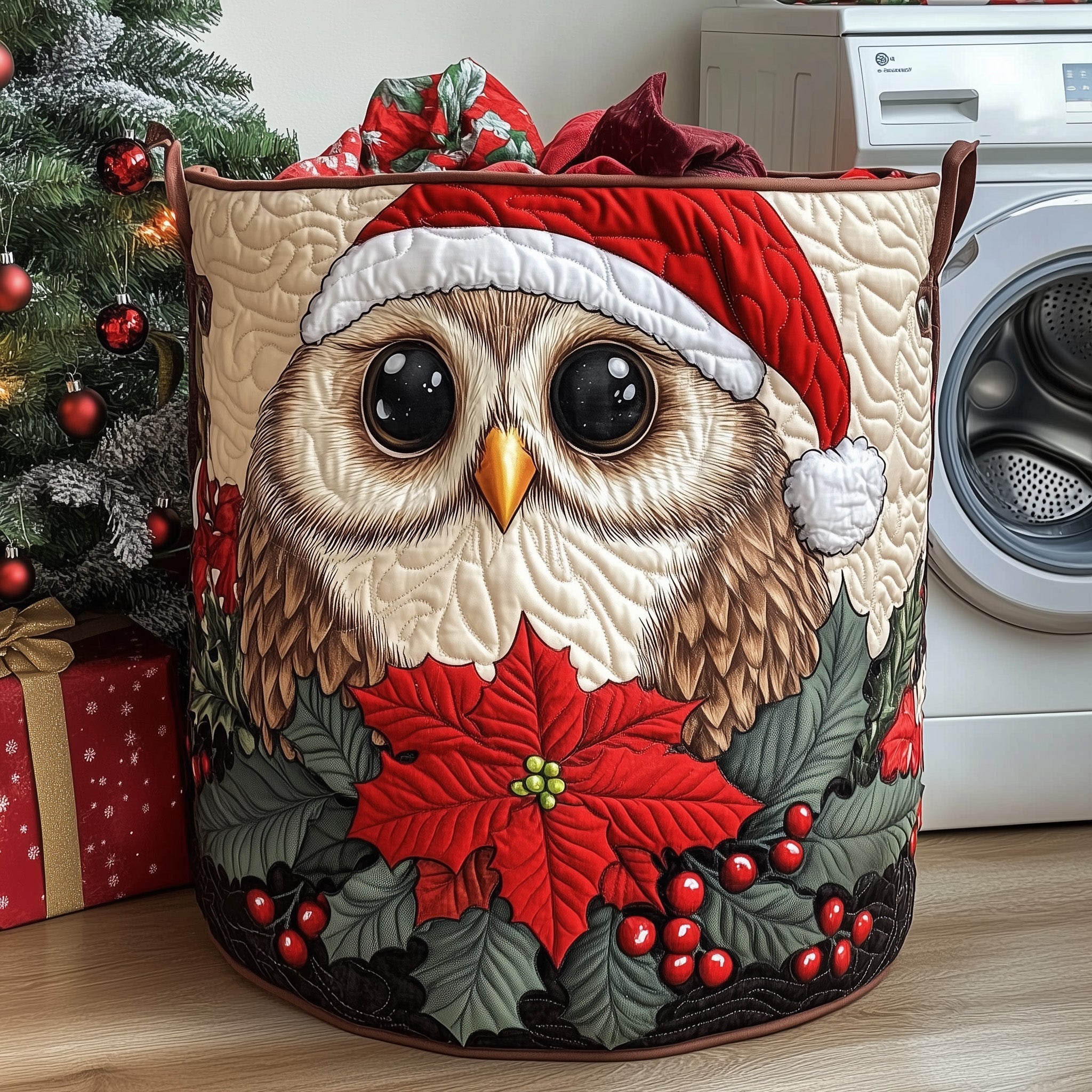Mystic Owl Quilted Laundry Basket Best Owl Gift Ideas