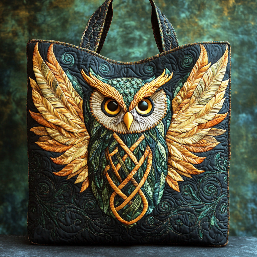 Mystic Owl Weave Quilted Tote Bag Christmas Presents For Boyfriend