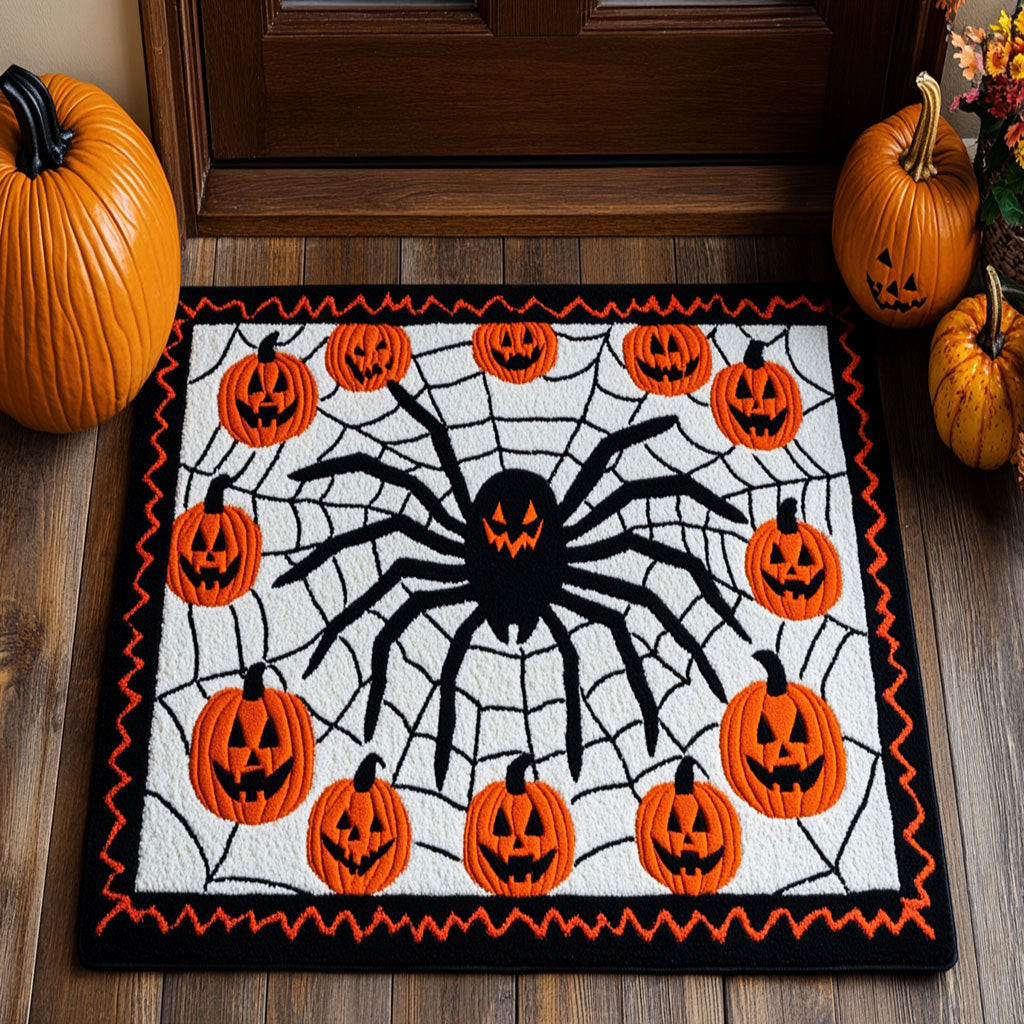 Mystic Pumpkin Spider Doormat Best Decoration Gift For Friends and Family on Halloween Day