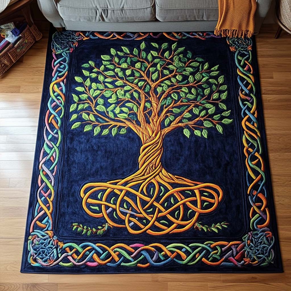 Mystic Roots Area Rug Home Front Door Design Tree Of Life Gifts For Family