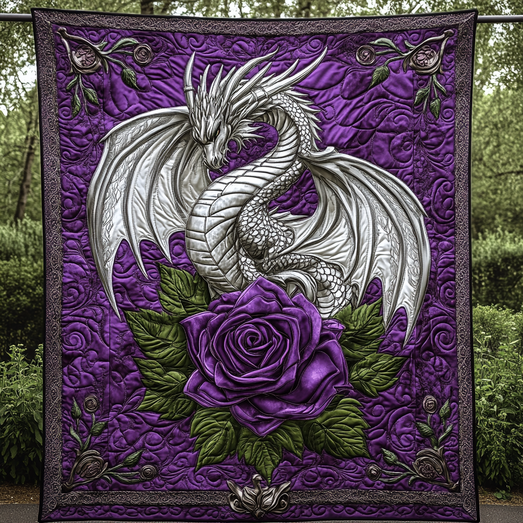 Mystic Scales Quilted Blanket Presents For Dragon Lovers