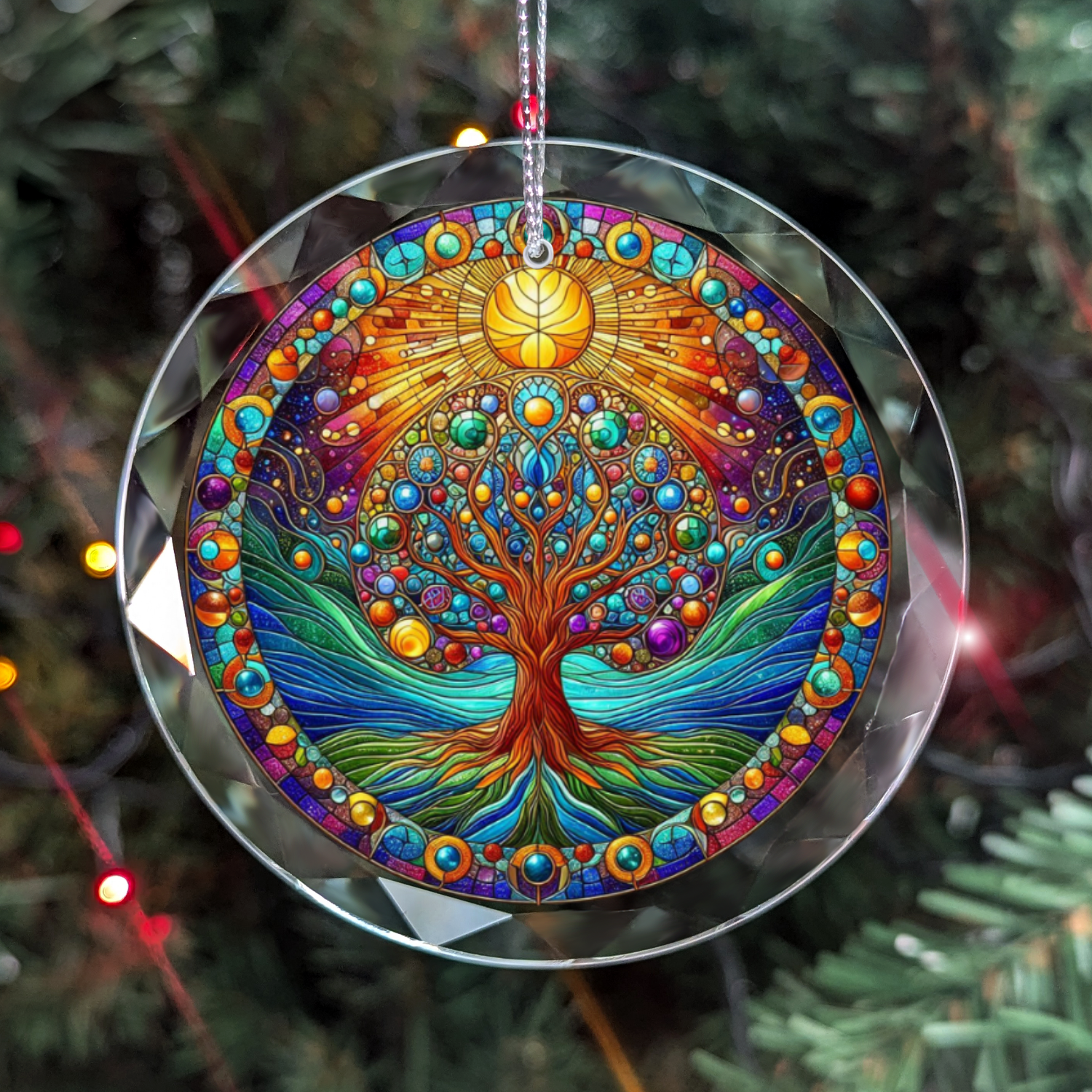 Mystic Tree Of Life Glass Ornament Nice Present Idea For Friends Family