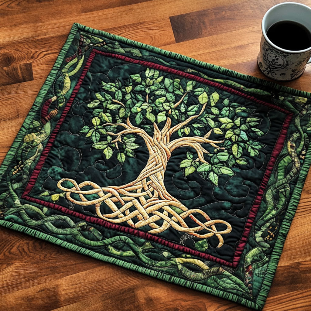 Mystic Tree Quilted Placemat Dining Table Decor Tree Of Life Gifts For Mom