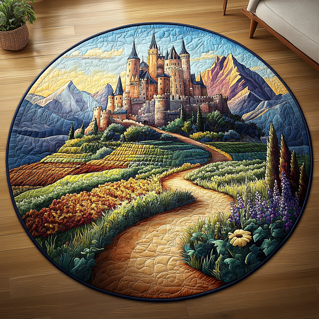 Mystic Valley Quilted Round Mat Home Front Door Design Christmas Gifts For My Boyfriend