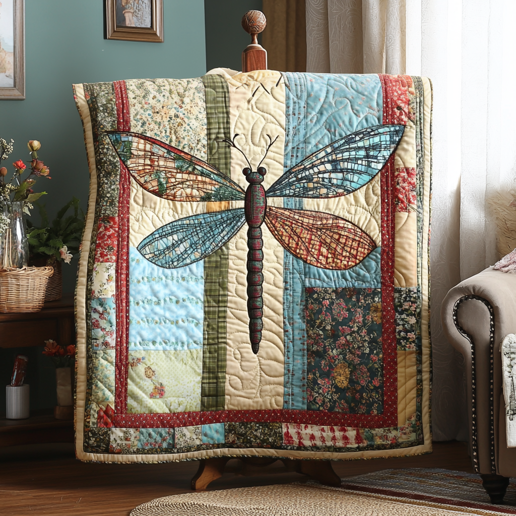 Mystic Wings Quilted Blanket Christmas Throw Blanket Butterfly Gifts For Friends