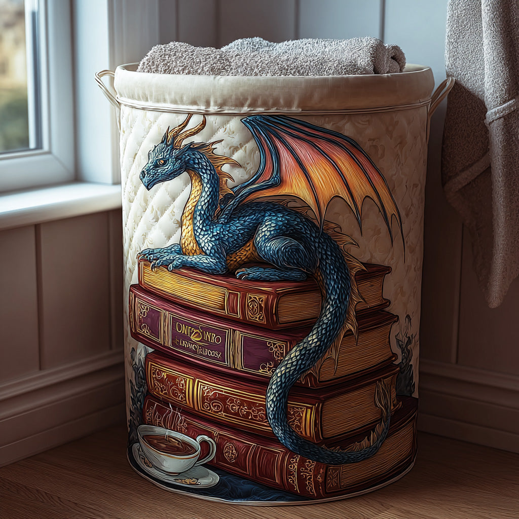 Mystic Wings Quilted Laundry Basket Merch For Him