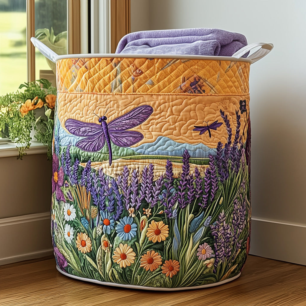 Mystic Wings Quilted Laundry Basket Perfect Gift For College Dorm