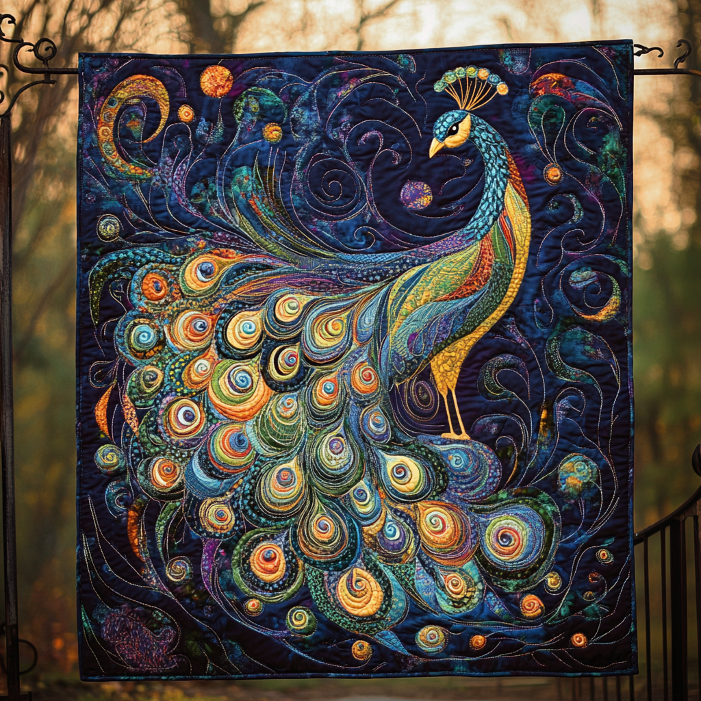 Mystical Allure Quilted Blanket Gift Ideas For Bird Lovers