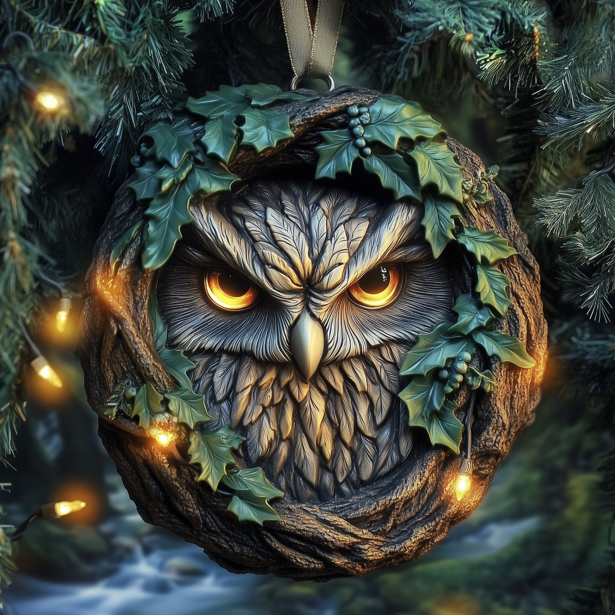 Mystical Forest Acrylic Ornament Christmas Tree Ornament