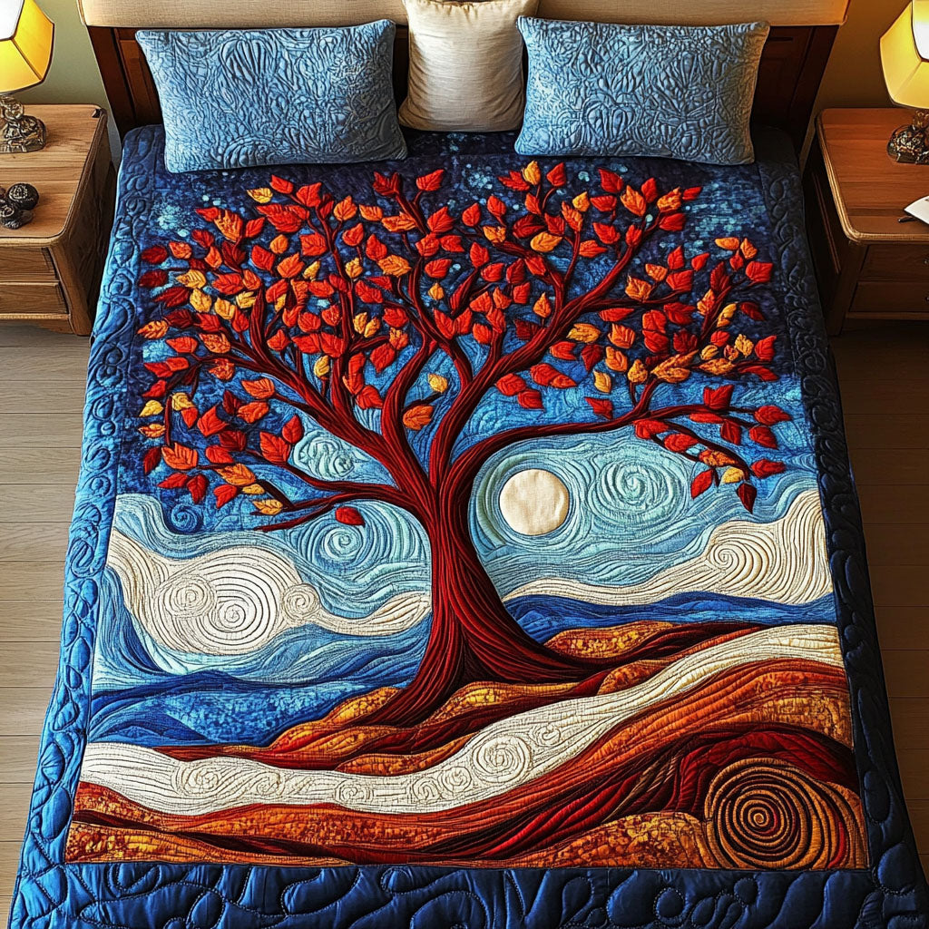 Mystical Tree Quilted Bedding Set Bedroom Decor Ideas Tree Of Life Themed Gifts