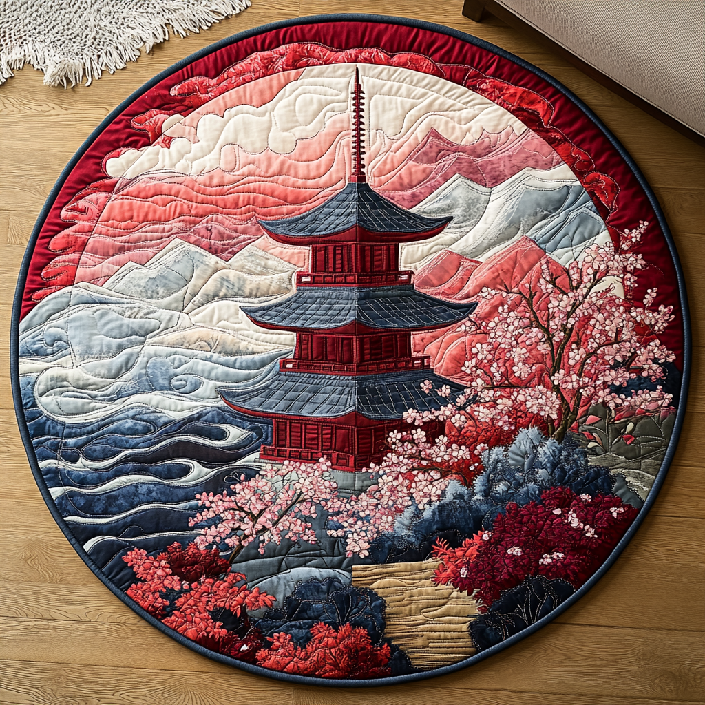 Mythic Pagoda Quilted Round Mat Entryway Design Ideas Last Minute Christmas Gifts For Wife