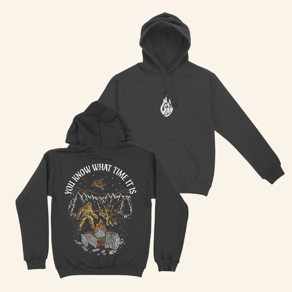 Mythical Merch Bonfire Hoodie You Know What Time It Is Hoodie Good Christmas Gifts For Boyfriend
