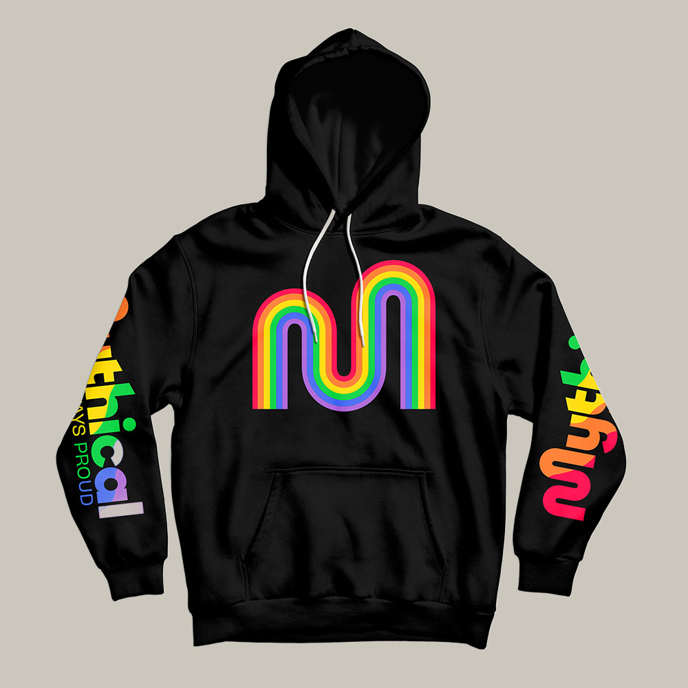 Mythical Store Merch Hoodie Rainbow Mythical Pattern GMM Hoodie Best Gifts For Men