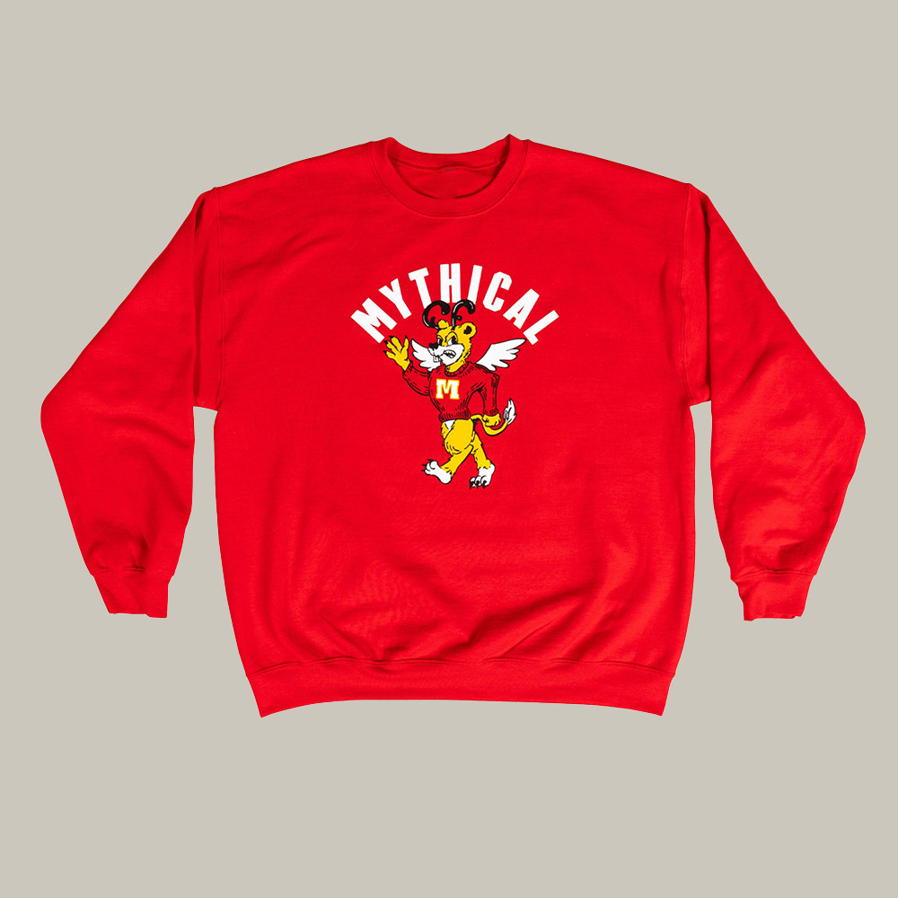 Mythical Store Merch Mythical Randlers Mascot Sweatshirt Mascot Character Pattern Presents