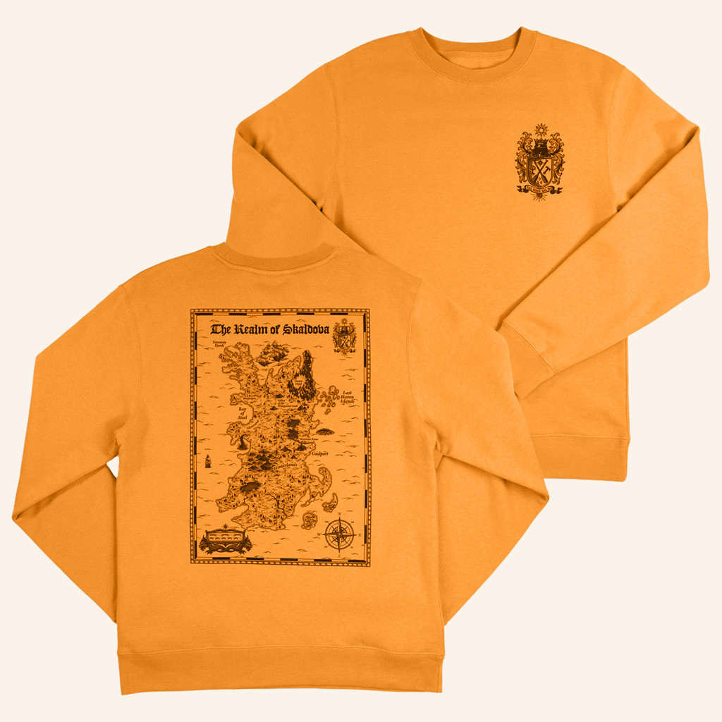 NaddPod Merch Skaldova Map Sweatshirt Christmas Present For Husband NaddPod Merch Skaldova Map Sweatshirt Christmas Present For Husband