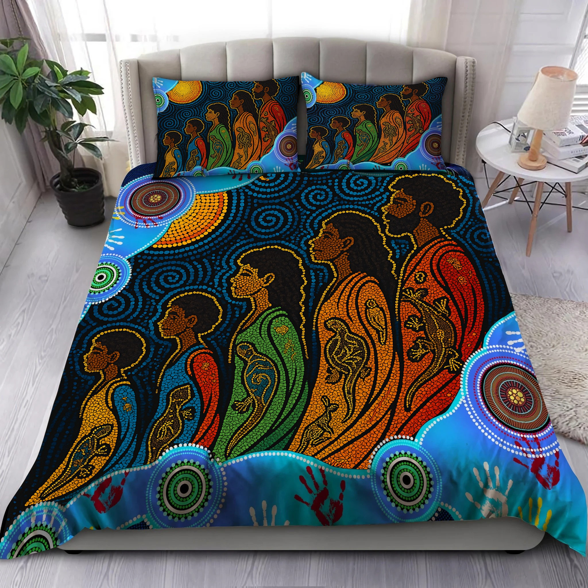 Naidoc Week 2025 Aboriginal 3D Bedding Set Family Bedroom Decor