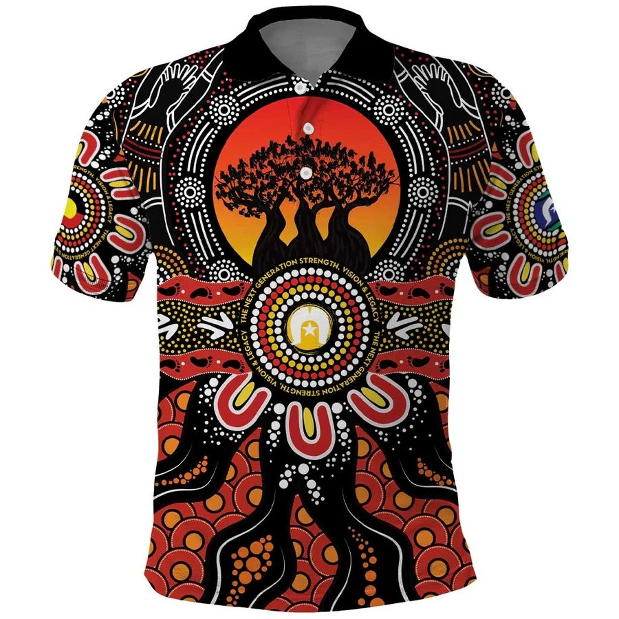 Naidoc Week 2025 Aboriginal Polo Shirt Gift Ideas For Father