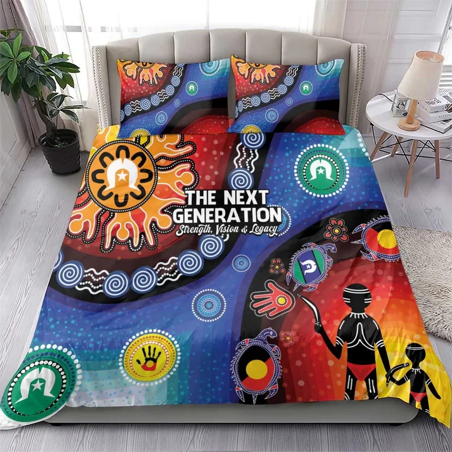 Naidoc Week 25 Aboriginals Bedding Set The Next Generation Strength Vision And Legacy