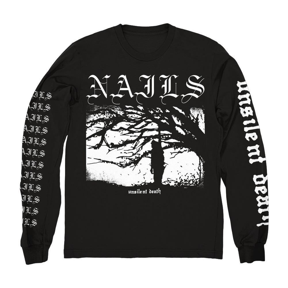 Nails Merch Unsilent Death Long Sleeve Shirt Nails Shirt Father's Day Gifts For Metal Music Lovers Nails Merch Unsilent Death Long Sleeve Shirt Nails Shirt Father's Day Gifts For Metal Music Lovers