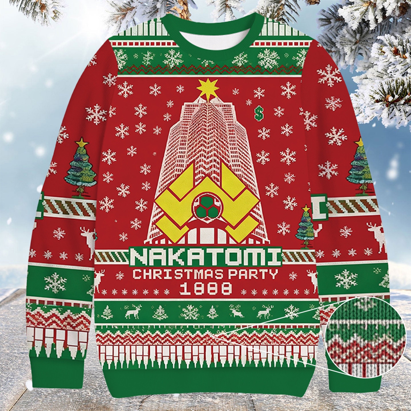 Nakatomi Corporation Christmas Party Christmas Ugly Sweater Xmas Gifts For Men