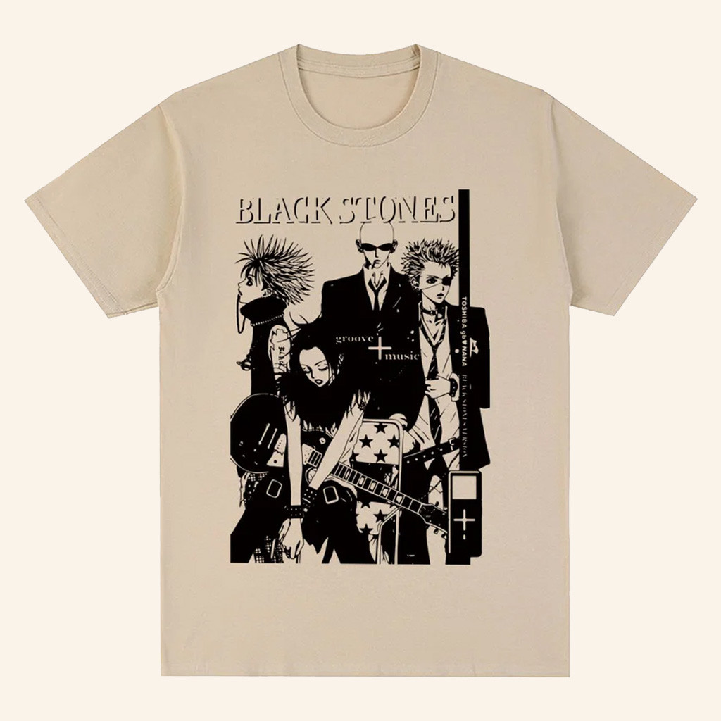 Nana Anime Merch Black Stones Graphic T-Shirt Best Gifts For Anime Fans