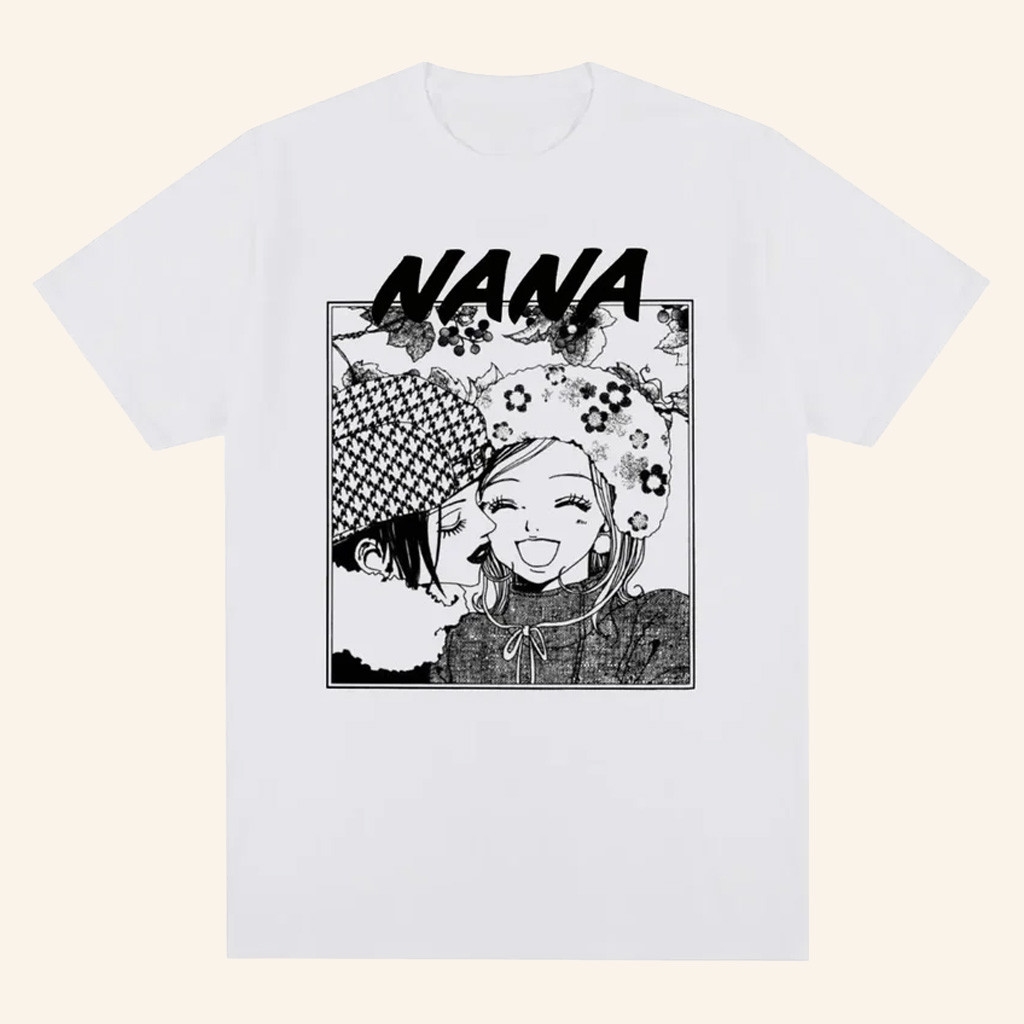 Nana Anime Merch Nana And Hachi White T-Shirt Great Gifts For Anime Lovers