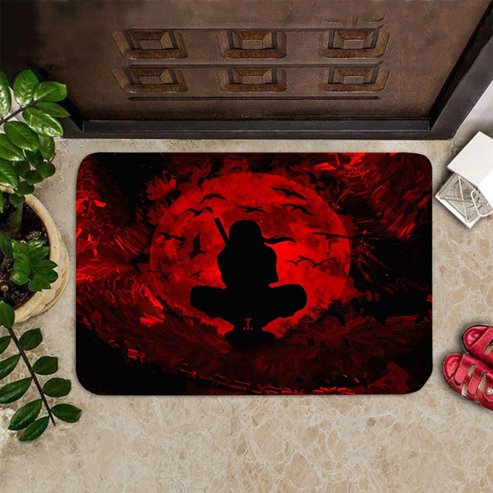 Naruto Akatsuki Moon Doormat Naruto Inspired Ninja Mat Door Fans Gifts