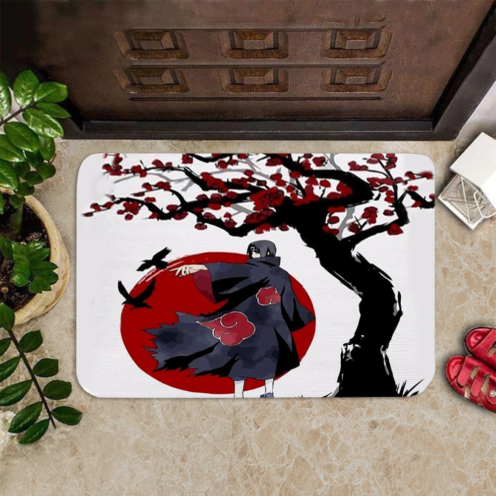 Naruto Manga Anime Itachi Sakura Flower Doormat Gifts For Anime Fans