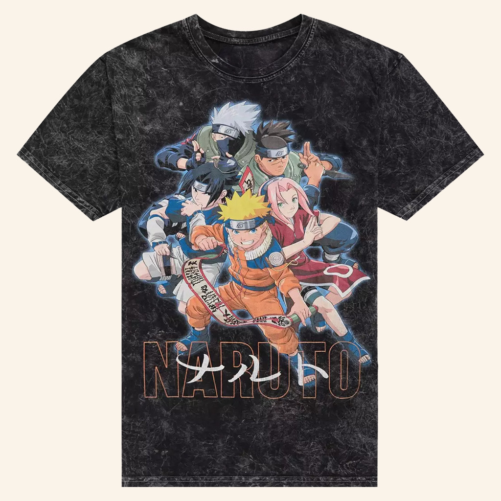Naruto Merch Naruto Group T-Shirt Gift Ideas For Anime Lovers