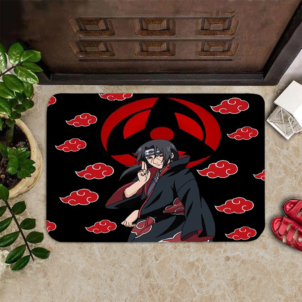 Naruto Naruto Sasuke Anime Doormat Welcome Mat Gifts For Anime Fans