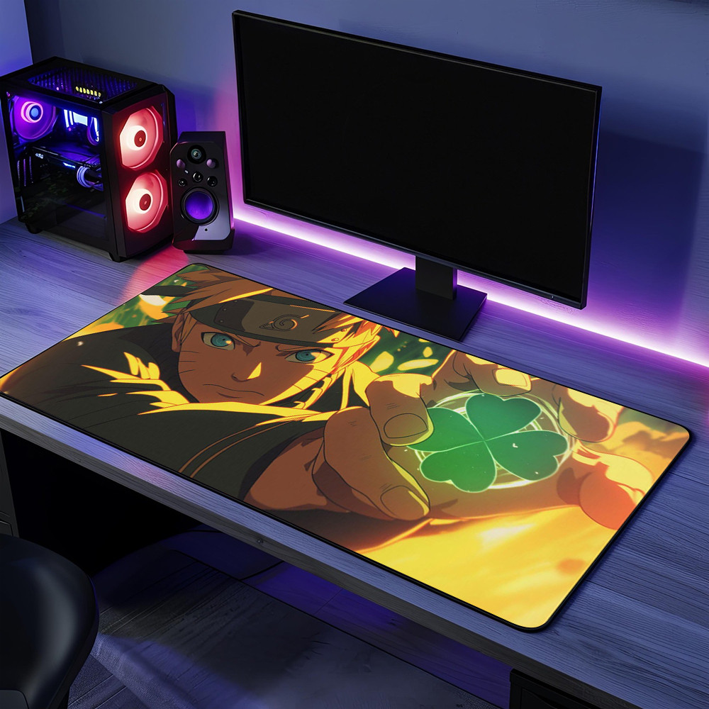 Naruto Uzumaki Mouse Pad Anime Gaming Desk Mat Office Desk Decor Gift for Anime Fans