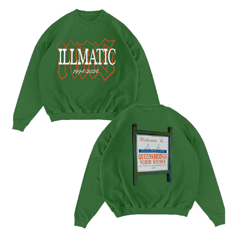 Nas Irjones Merch 30 Years Of Illmatic Green Sweatshirt Bonus Dad Gifts Nas Irjones Merch 30 Years Of Illmatic Green Sweatshirt Bonus Dad Gifts