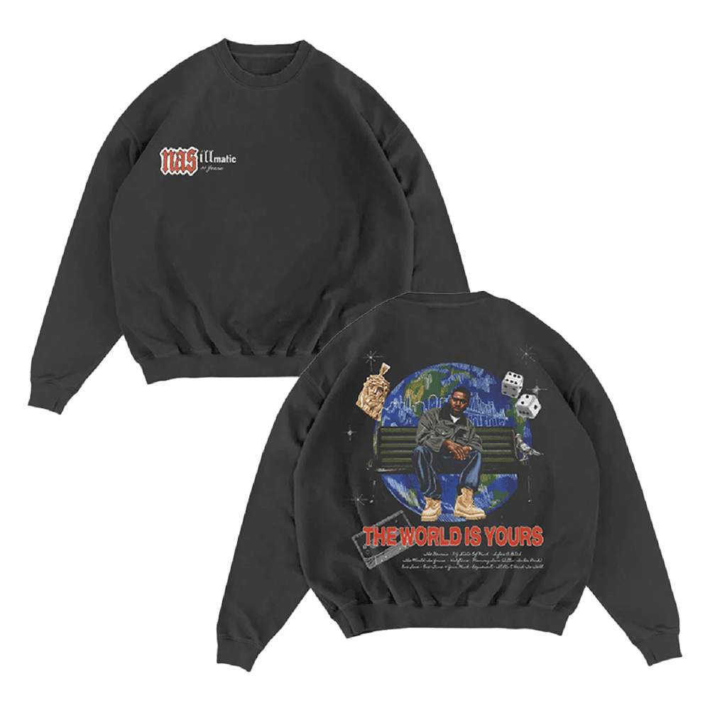 Nas Irjones Merch 30 Years Of Illmatic Off Black Sweatshirt Father's Day Gifts For Husband Nas Irjones Merch 30 Years Of Illmatic Off Black Sweatshirt Father's Day Gifts For Husband