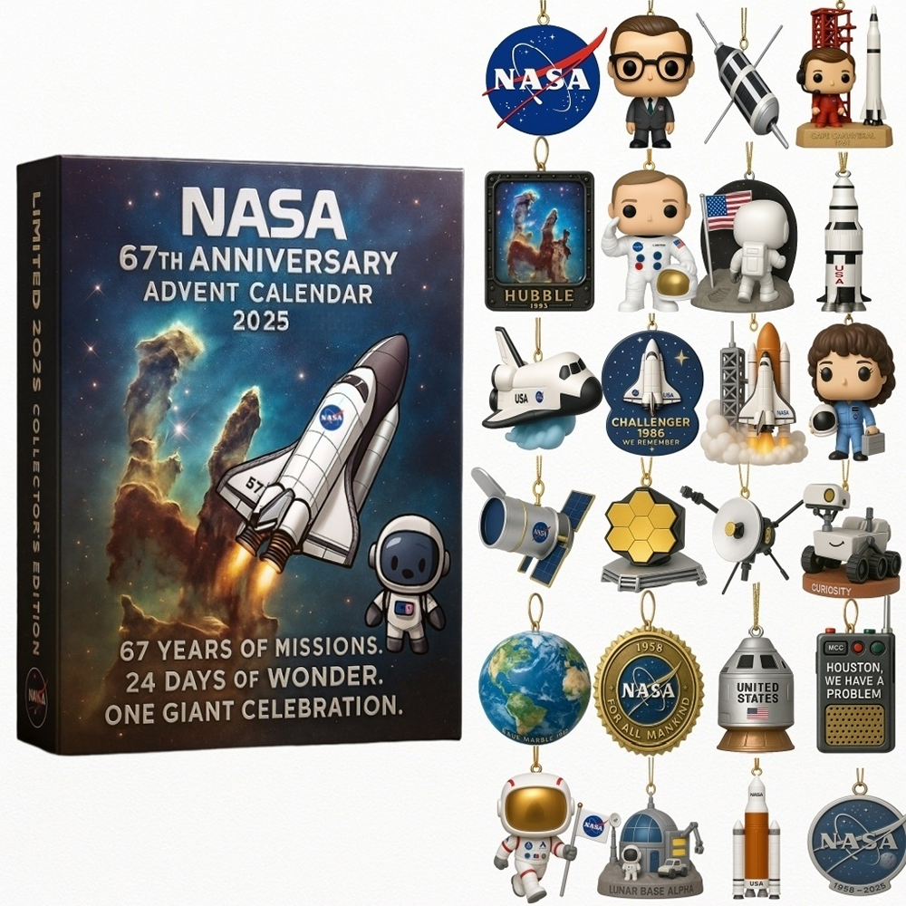 NASA 67th Anniversary 2025 Advent Calendar Christmas Countdown Christmas Gifts For Older Sons