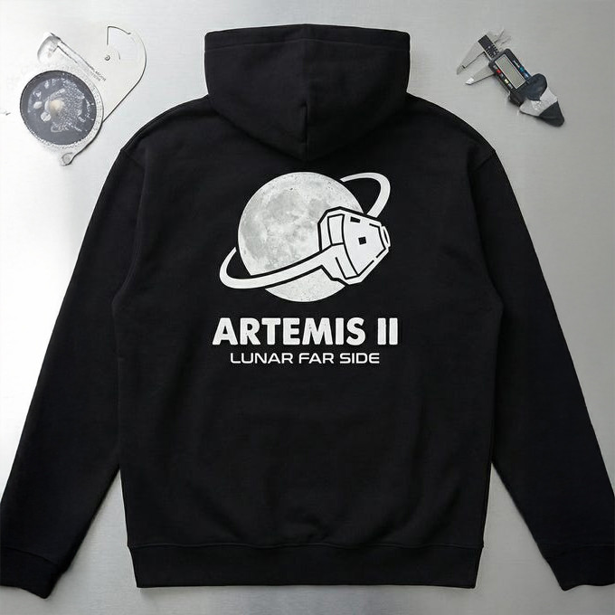 NASA Artemis 2 Mission Hoodie Space Exploration Moon Merchandise Gift For Future Astronaut