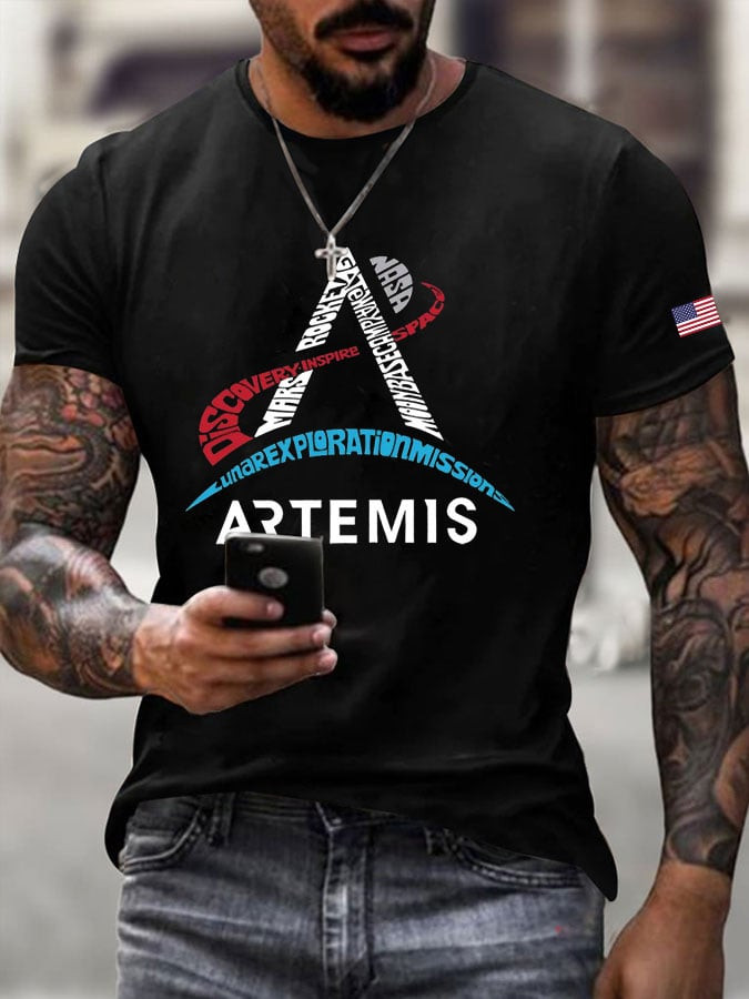 NASA Artemis 2 Mission T-Shirt Lunar Exploration Clothing Science Teacher Gift
