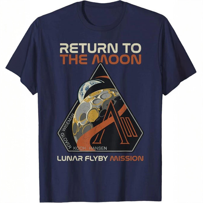 NASA Artemis 2 Mission T-Shirt Return To The Moon 2026 Tee Gift For Universe Explorer