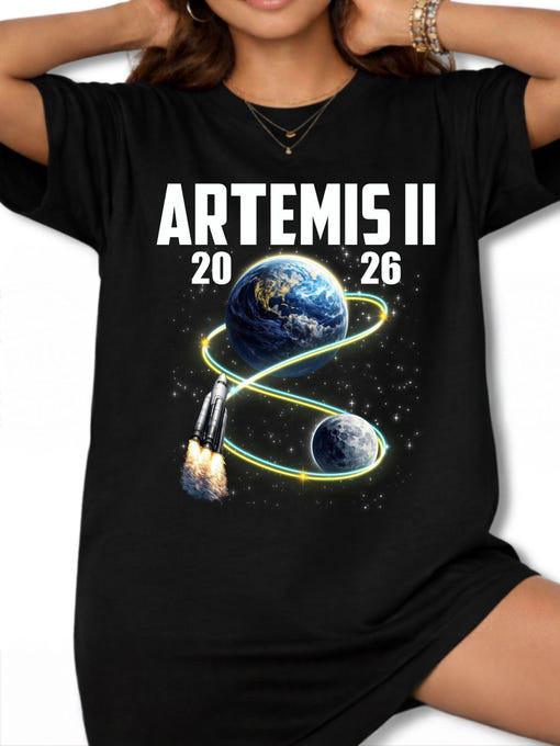 NASA Artemis 2 Mission T-Shirt SLS Rocket Launch Shirt Gift For Science Teacher