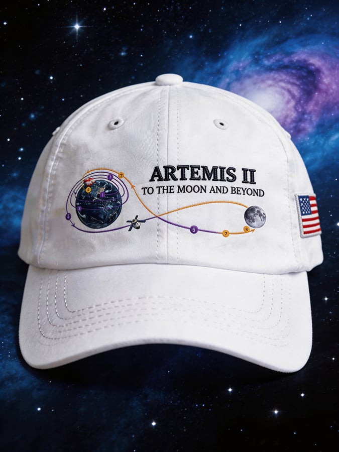 NASA Artemis II 2026 Space Mission Baseball Cap To the Moon and Beyond Hat Space Lover Gift