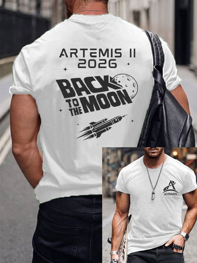 NASA Artemis II 2026 T-Shirt Back To The Moon Clothing Astronomy Lover Gift