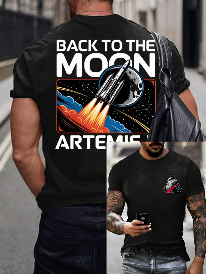 NASA Artemis II 2026 T-Shirt Go Back To The Moon Clothing Space Lover Gift