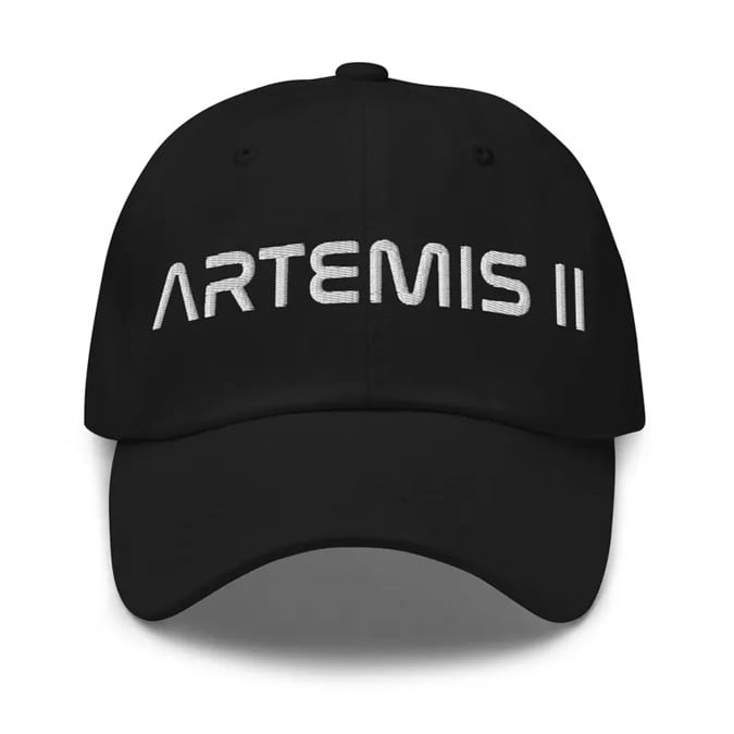 NASA Artemis II Baseball Cap Space Exploration Mission Clothing Gift For Aspiring Pilot