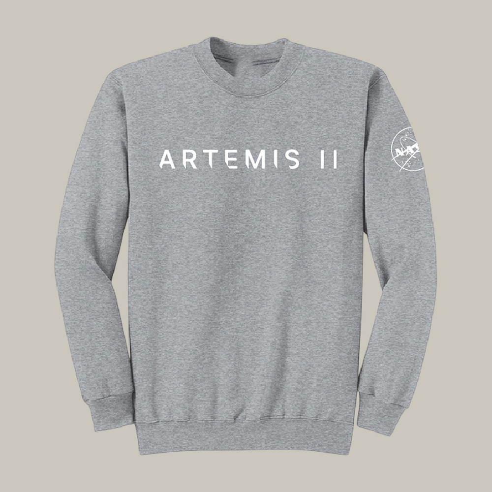 NASA Artemis II Crew Again Long Sleeve Shirt Modern NASA Graphic Apparel Gift Idea
