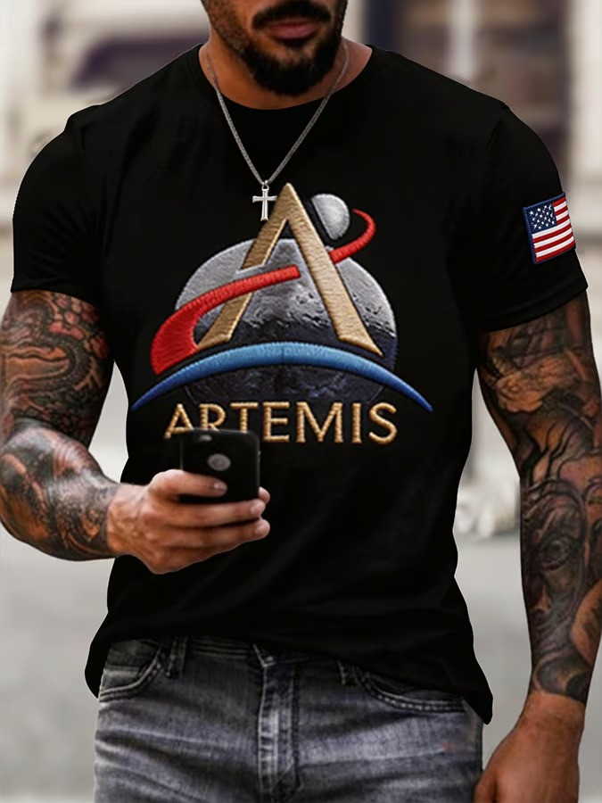 NASA Artemis II Flight 2026 T-Shirt 2026 Crewed Moon Mission Clothing Astronaut Fan Gift