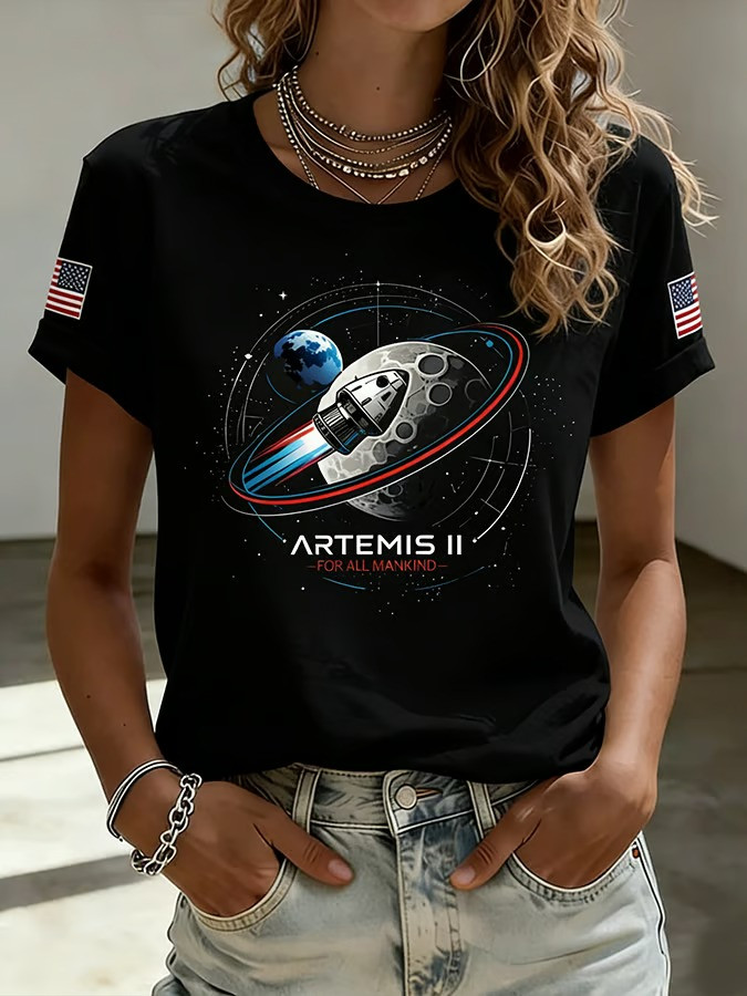 NASA Artemis II For All Mankind 2026 T-Shirt Go Back To The Moon Apparel Fan Gift