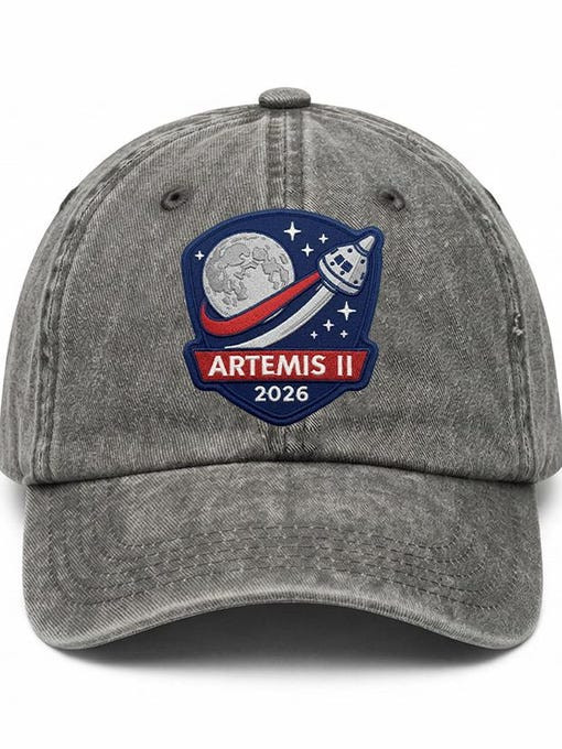 NASA Artemis II Hat Nasa Space Program 2026 Baseball Cap Artemis 2 Mission Gift