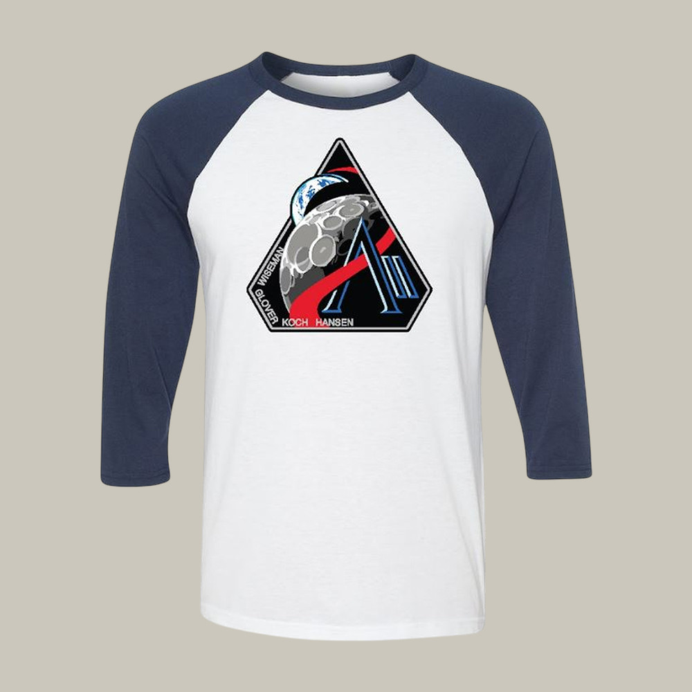 NASA Artemis II Logo Raglan Long Sleeve Shirt NASA Moon Landing 2026 Merch Astrophile Gift