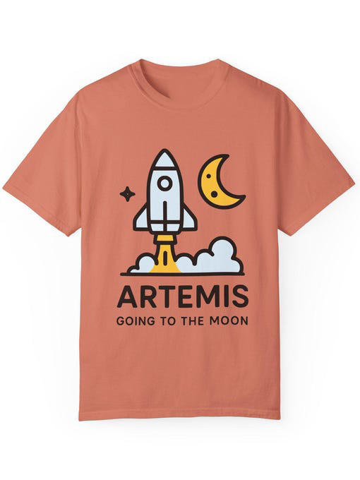 NASA Artemis II Lunar Orbit Mission T-Shirt Going To The Moon Shirt Gift For Science Geeks