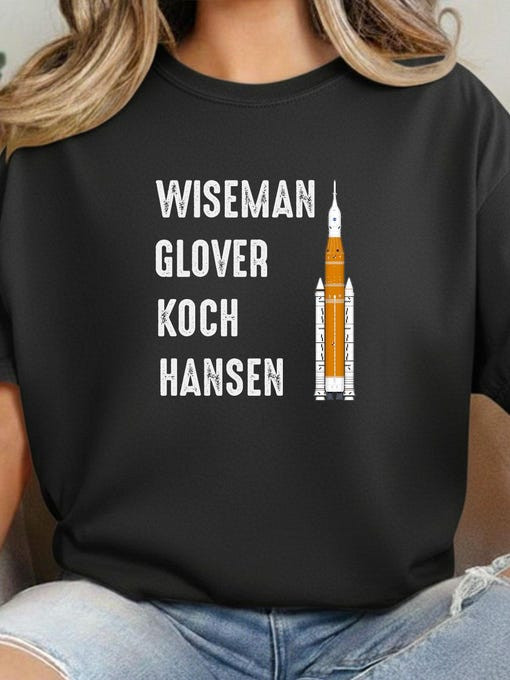 NASA Artemis II Lunar Orbit Mission T-Shirt Reid Wiseman Shirt Galaxy Dreamer Gift