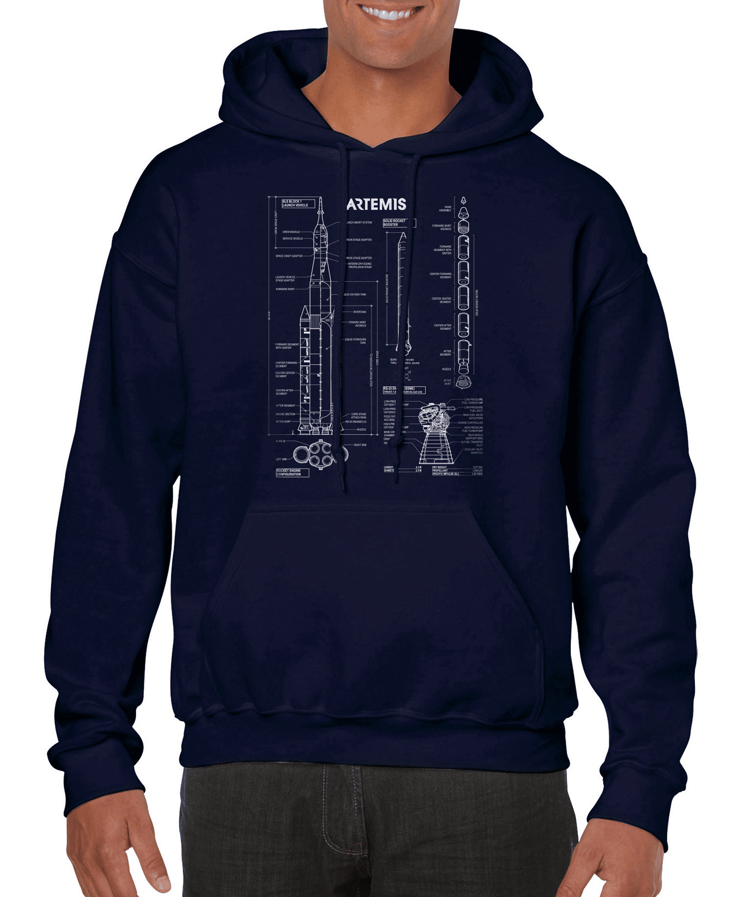 NASA Artemis II Mission 2026 Hoodie First Lunar Flyby 2026 Hooded Sweatshirt Gift Idea